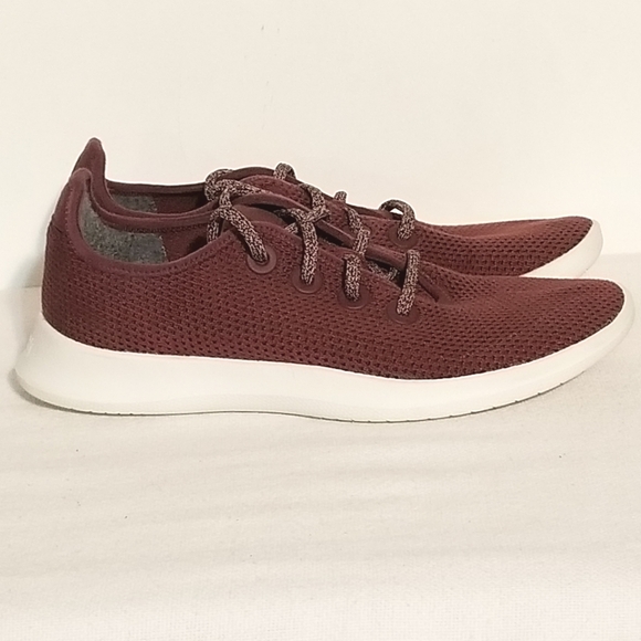 Allbirds Tree Runner Maroon Sneaker Size 9 - Picture 3 of 7